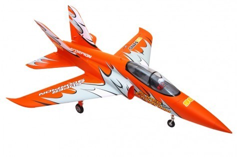 Super Scorpion Orange Jet 90mm EDF PNP kit FMS